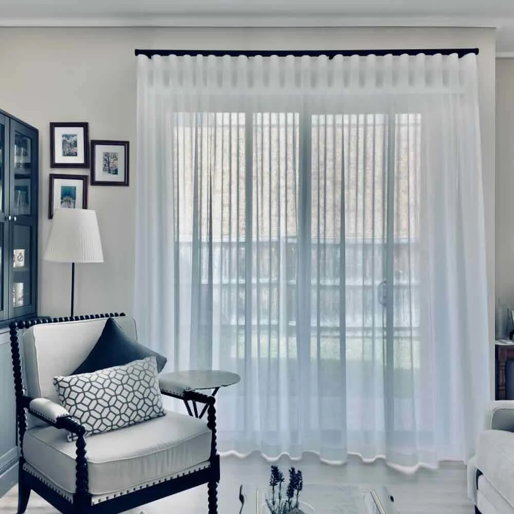 Space with Elegant Meta Blinds S-Fold Curtains image