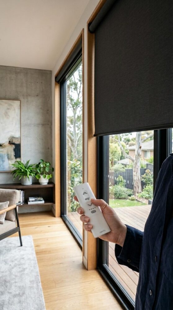 Motorised Blockout Roller Blind